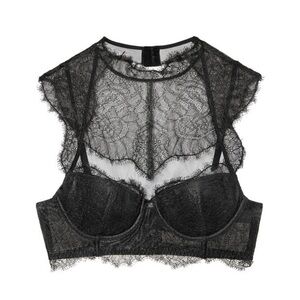 Victoria’s‎ Secret Dream Angels Black Lace High Neck Bra Top 32D
